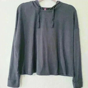 Adore Me Women's Long Sleeve Hooded Pullover Sweatshirt Indian Ink OX
